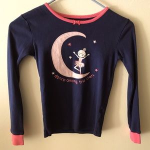 Gymboree Girls Long-Sleeved Shirt. Size 10. Dance Among The Stars.